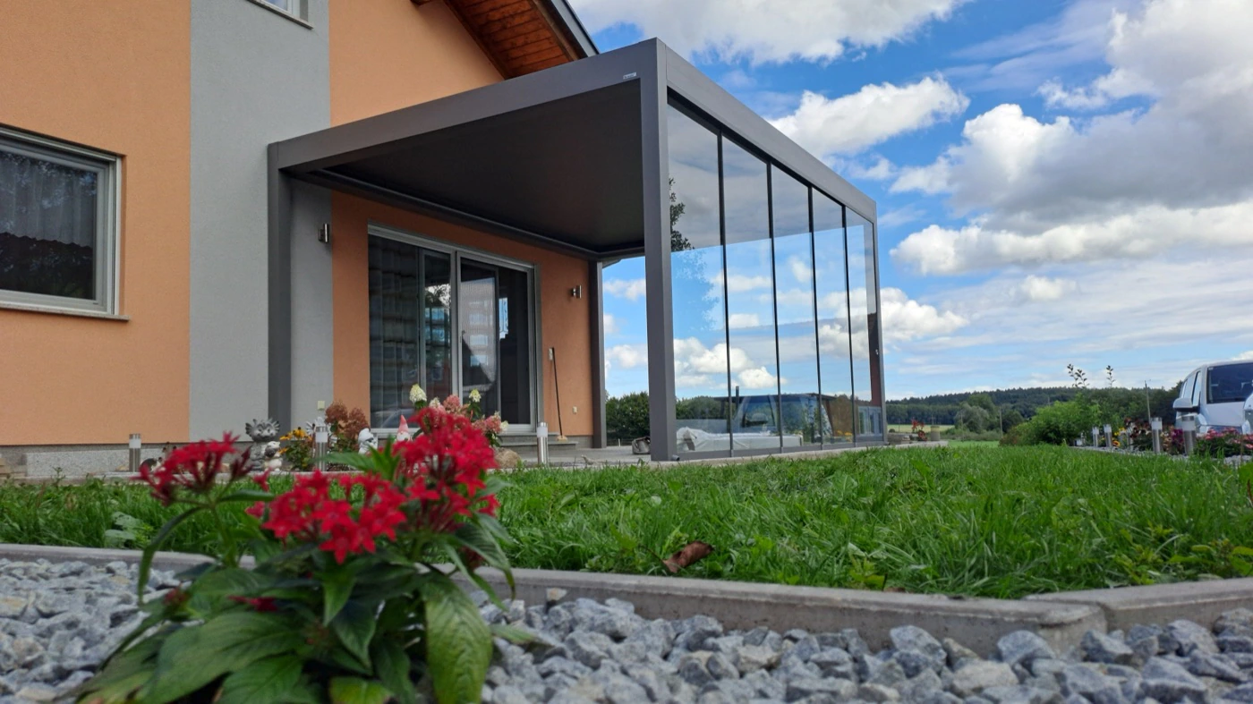 Glasüberdachung-Projekt bei Renate Moser in Eitzing